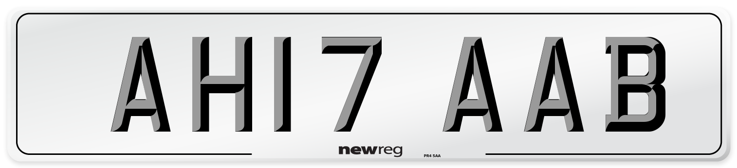 AH17 AAB Number Plate from New Reg